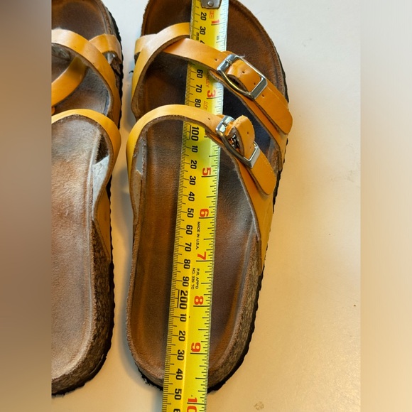Retro Wells Fountn Comfort Yellow Hippie Boho Sandals Women’s 9W - Picture 7 of 10